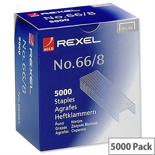 REXEL STAPLE PINS 66/8