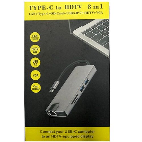TYPE -C TO HDTV 8 IN 1