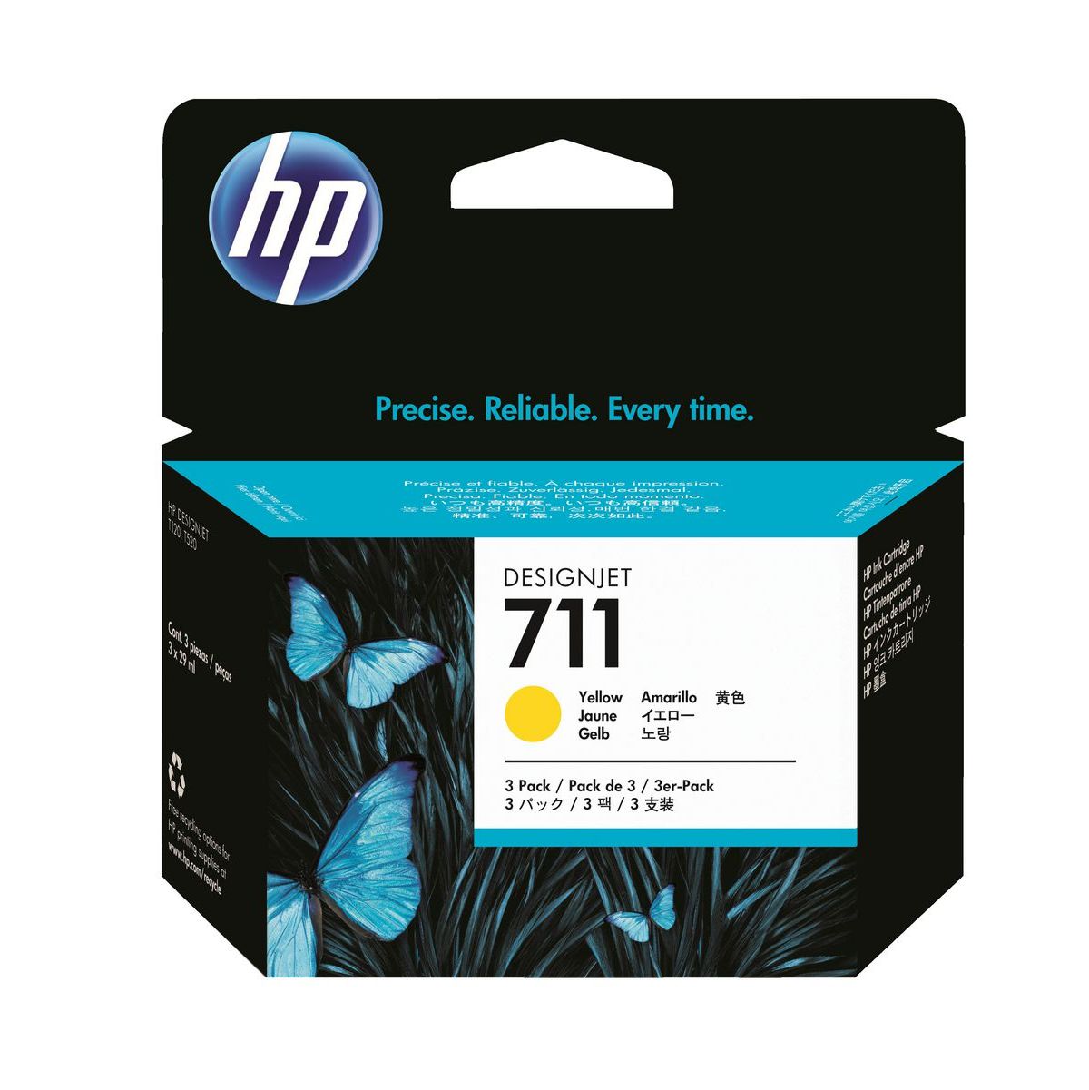 HP ink 711 yellow