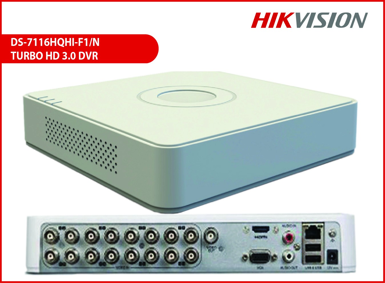 Hikvision DVR 16 Channel 2mp