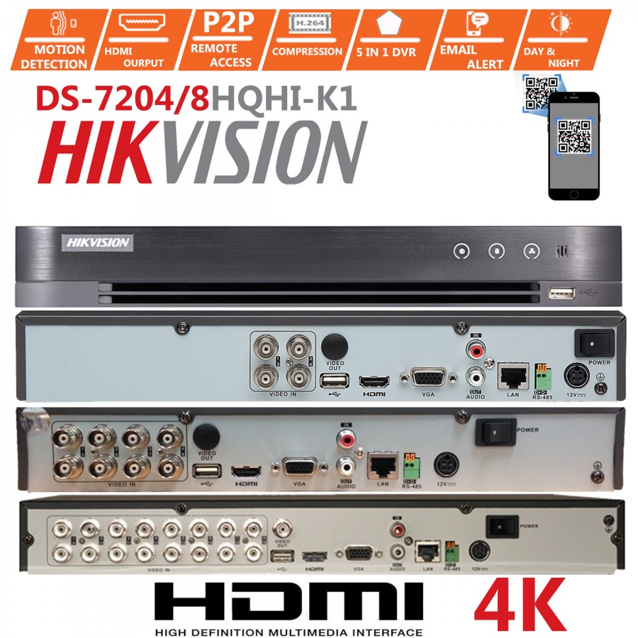 Hikvision DVR 16 Channel 4mp