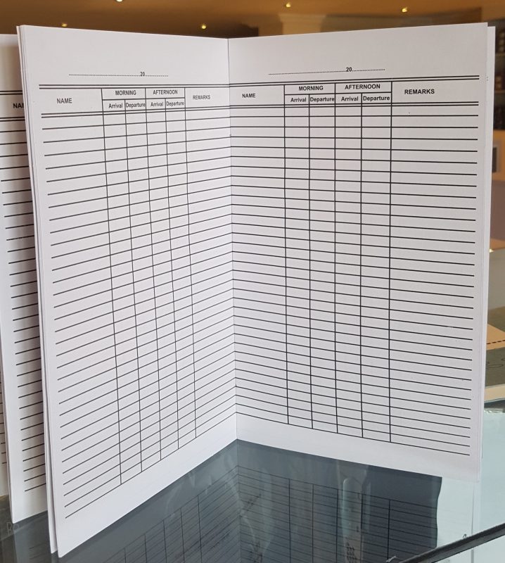 Attendance Book Small Size