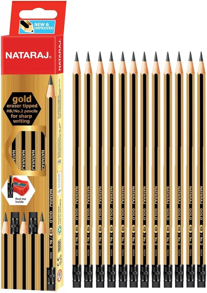 NATARAJ PENCIL HB GOLD